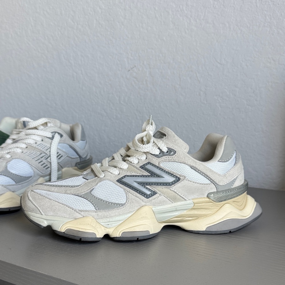 New Balance 9060 Off-White and Gray Sneakers